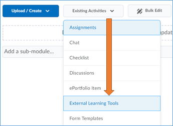 image of existing activities-external learning tools