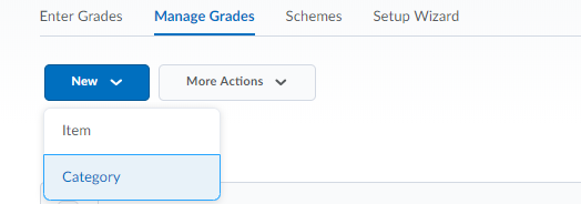 Grades ManageGrades NewCategory