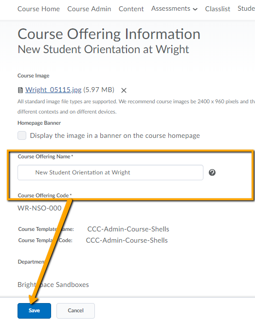 How Do I Edit My Course Title Welcome To Brightspace Resources