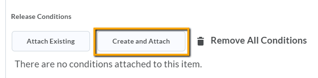 image of create and attach release condition