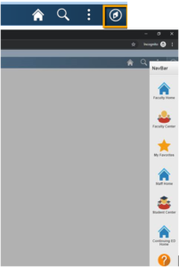 faculty portal new navigation