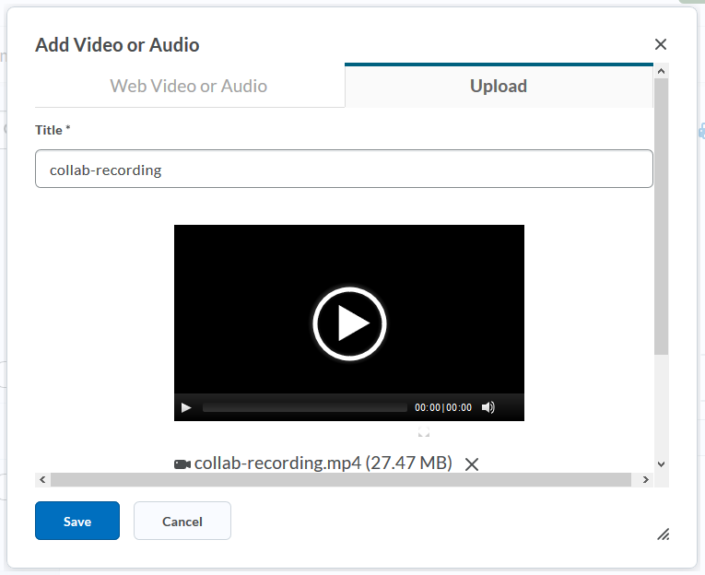How do I download recordings from Blackboard Collaborate Ultra and insert them into my