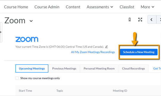 scheduled zoom meeting