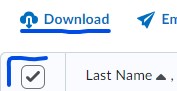 Select all students and click on download